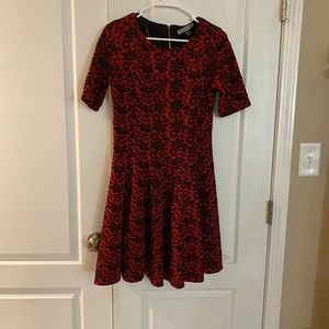 Black and red ladies dress